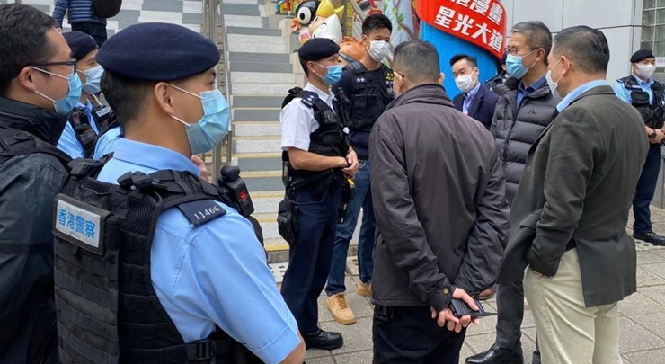 蕭澤頤亦鼓勵警員與家人投票。香港警察facebook圖片