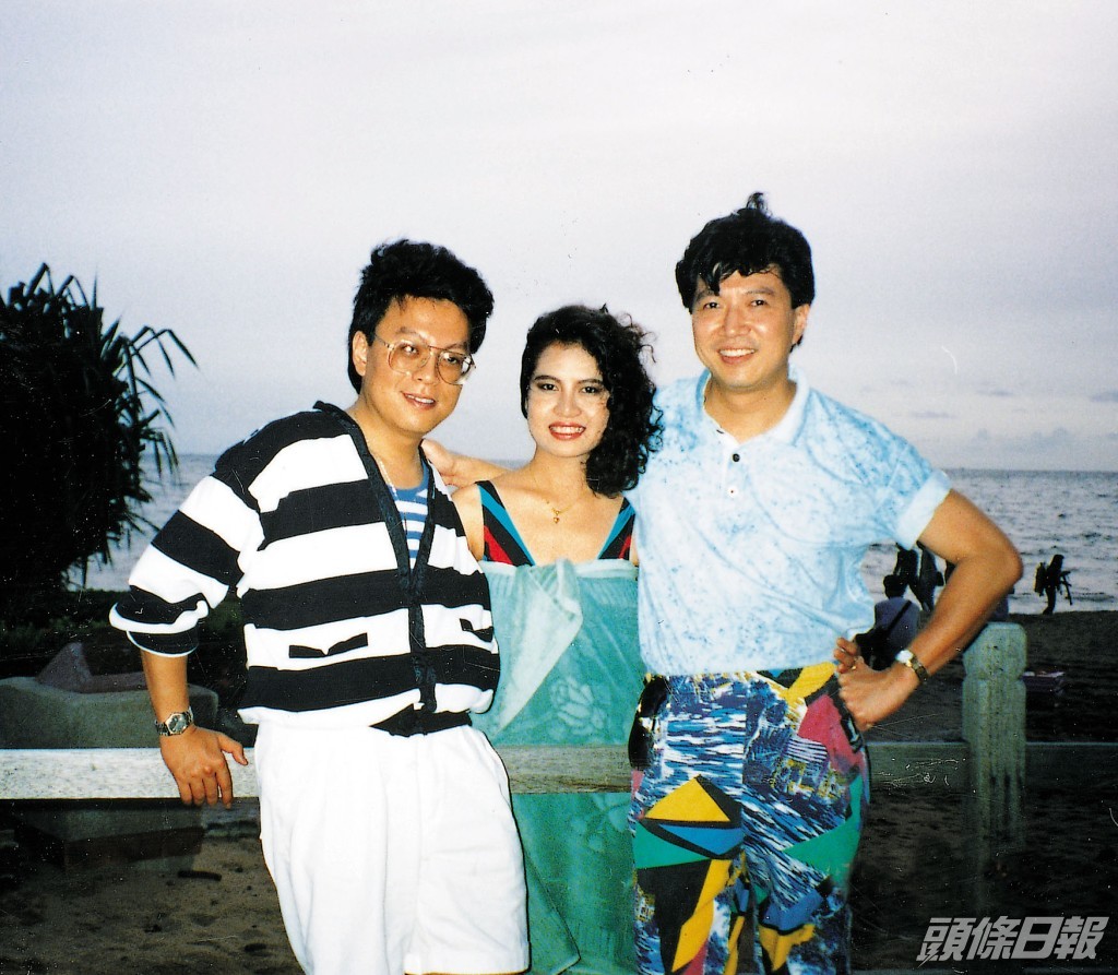 李道洪與朱朗尼（左）在《活色生香》節目中訪問泰國小姐。