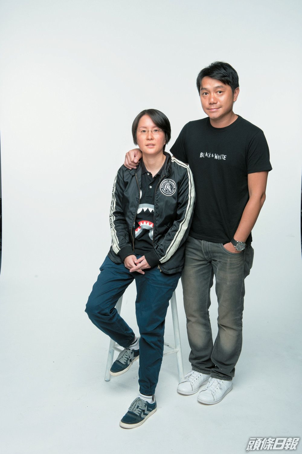 羅俊偉（右）曾任職無線高級編導，參與製作過《老表》系列、《踩過界》等多部熱門劇。