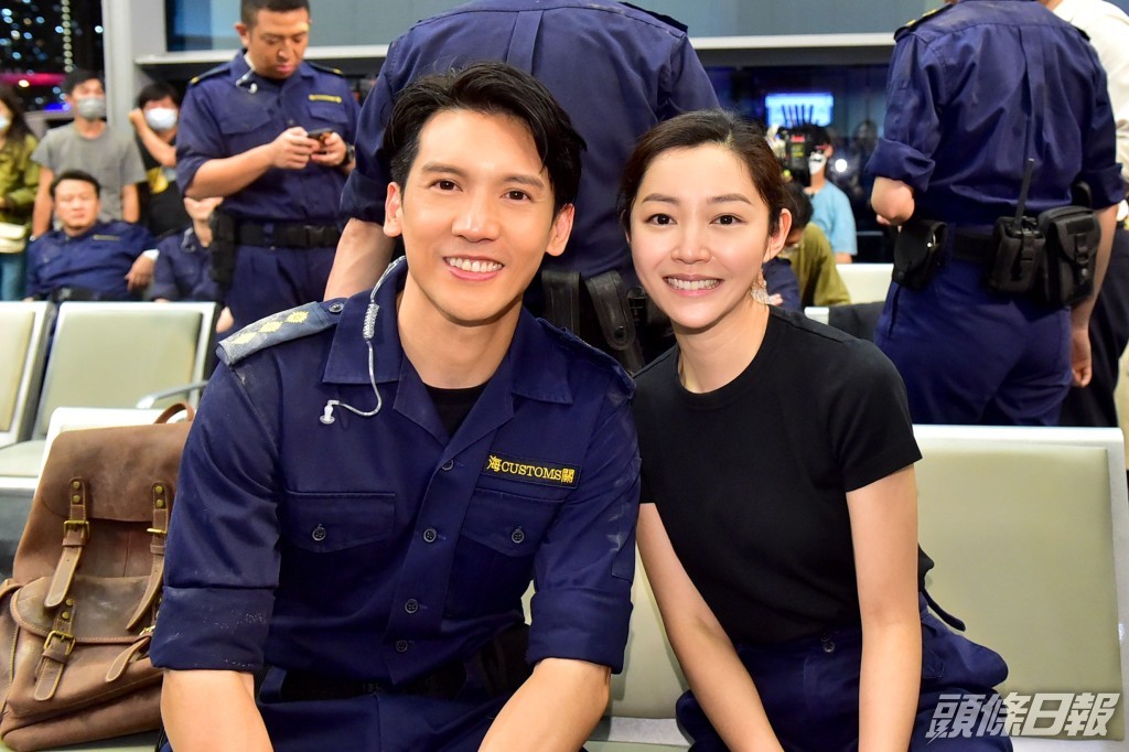 剛同衛詩雅拍完電影《海關戰線》。