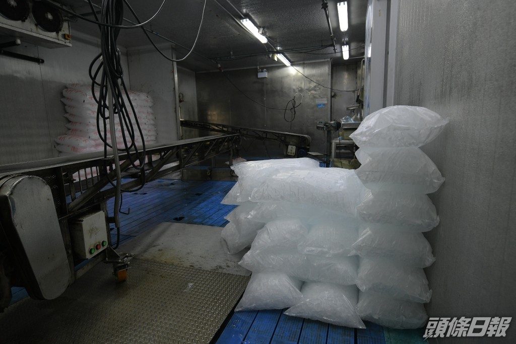 食用冰粒生產商「德保雪粒」位於屯門藍地的廠房用地。 資料圖片