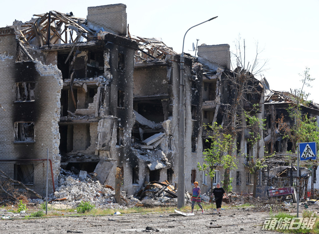 連場激戰盧甘斯克州多處被破壞剩頹垣敗瓦。REUTERS