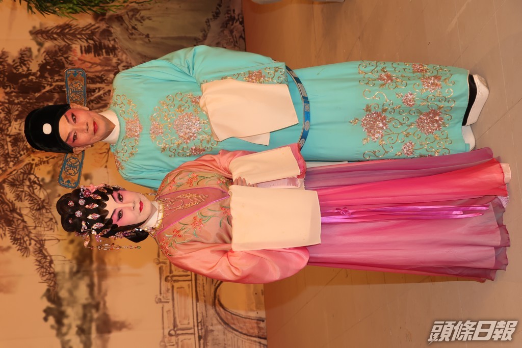今年兩人演出粵劇折子戲《紫釵記之陽關折柳》，籌得50萬。