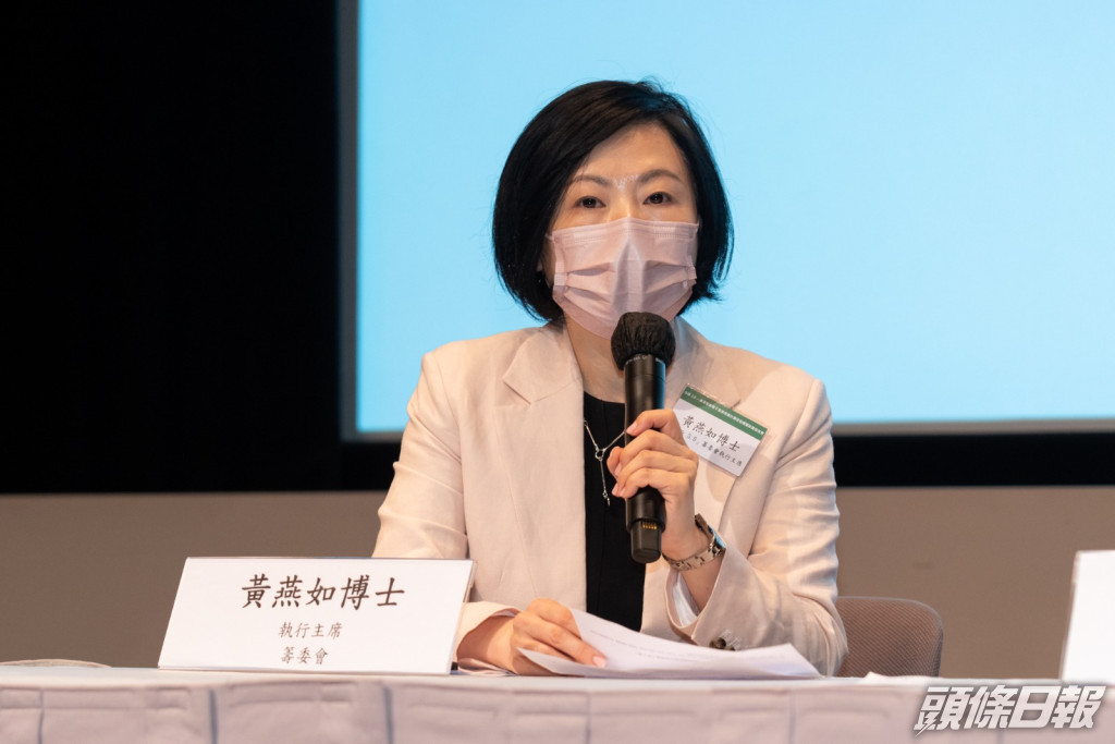 香港書刊版權授權協會主席、籌委會執行主席黃燕如。