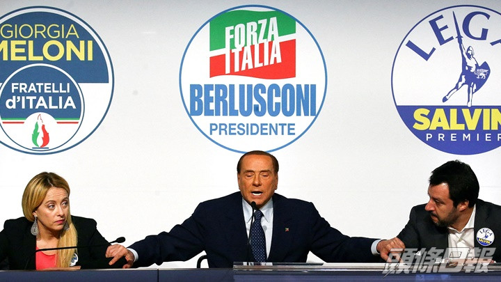 梅洛尼曾與貝盧斯科尼等選舉對手進行辯論。路透社資料圖片