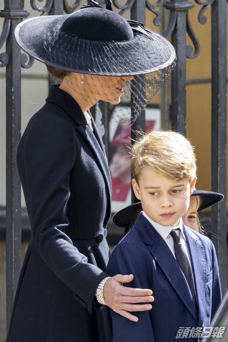 喬治王子早前出席國葬的表現備受讚賞。AP