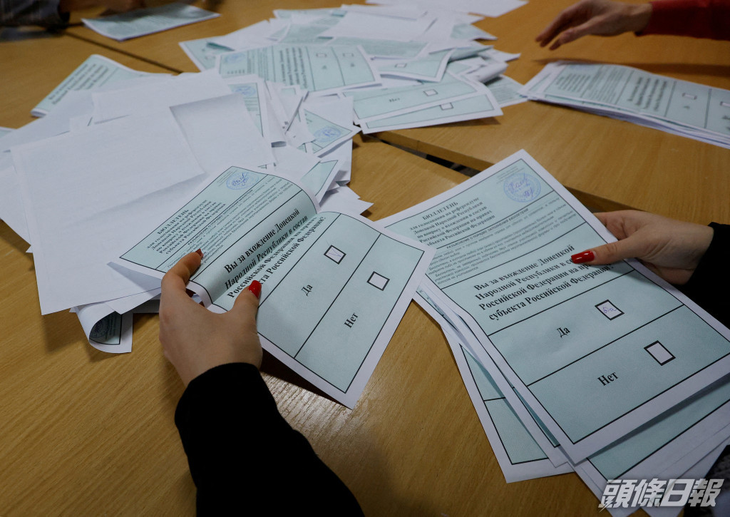烏克蘭公投點票完成。REUTERS