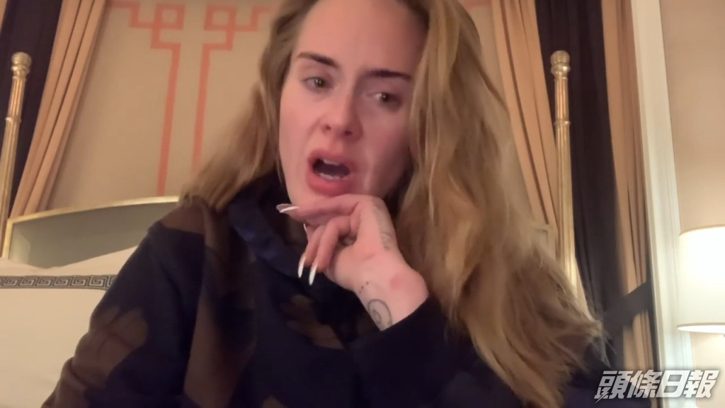 Adele親自拍片解釋取消原因。