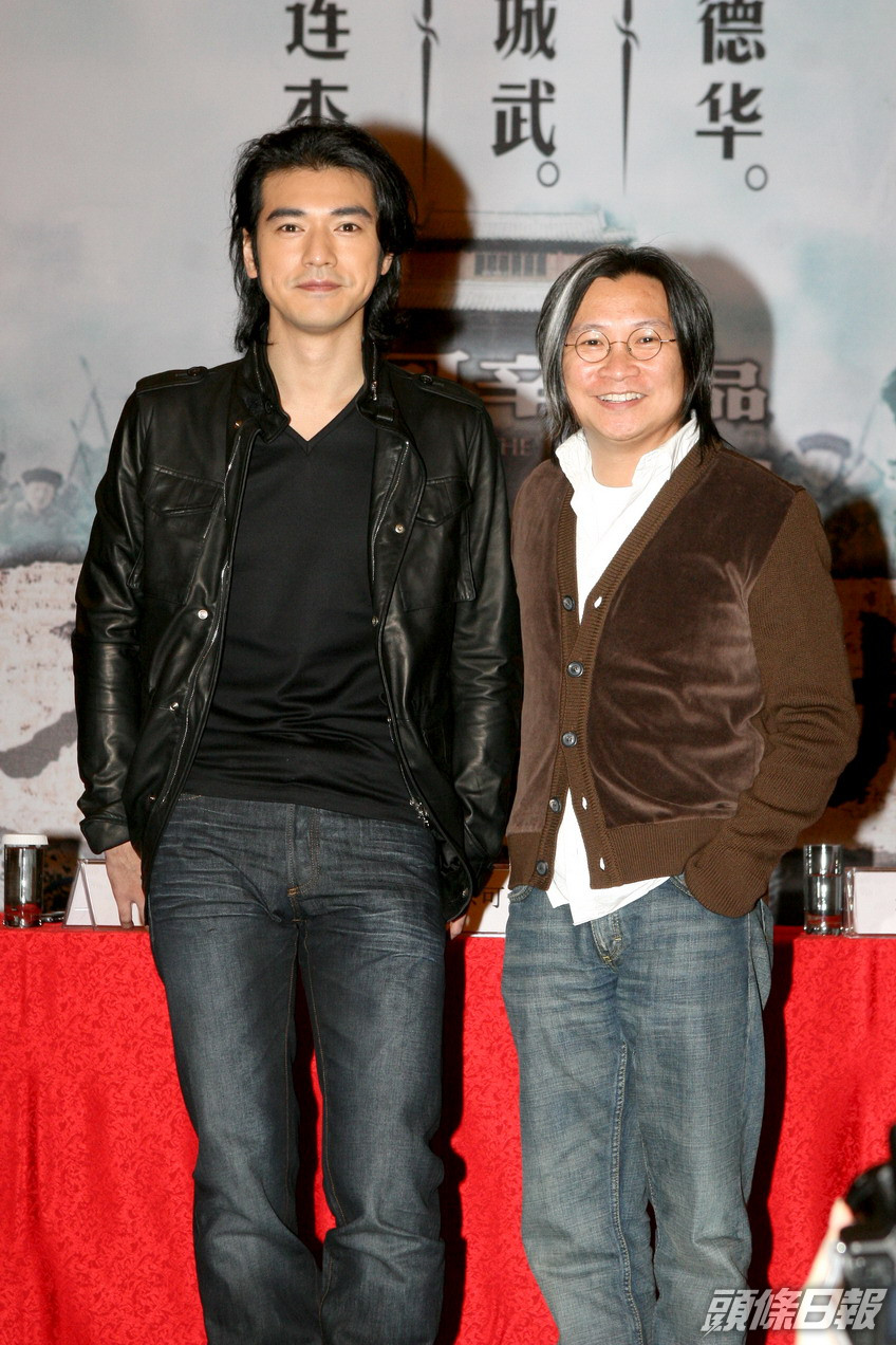 2007年，陳可辛與金城武在廣州宣傳電影《投名狀》。