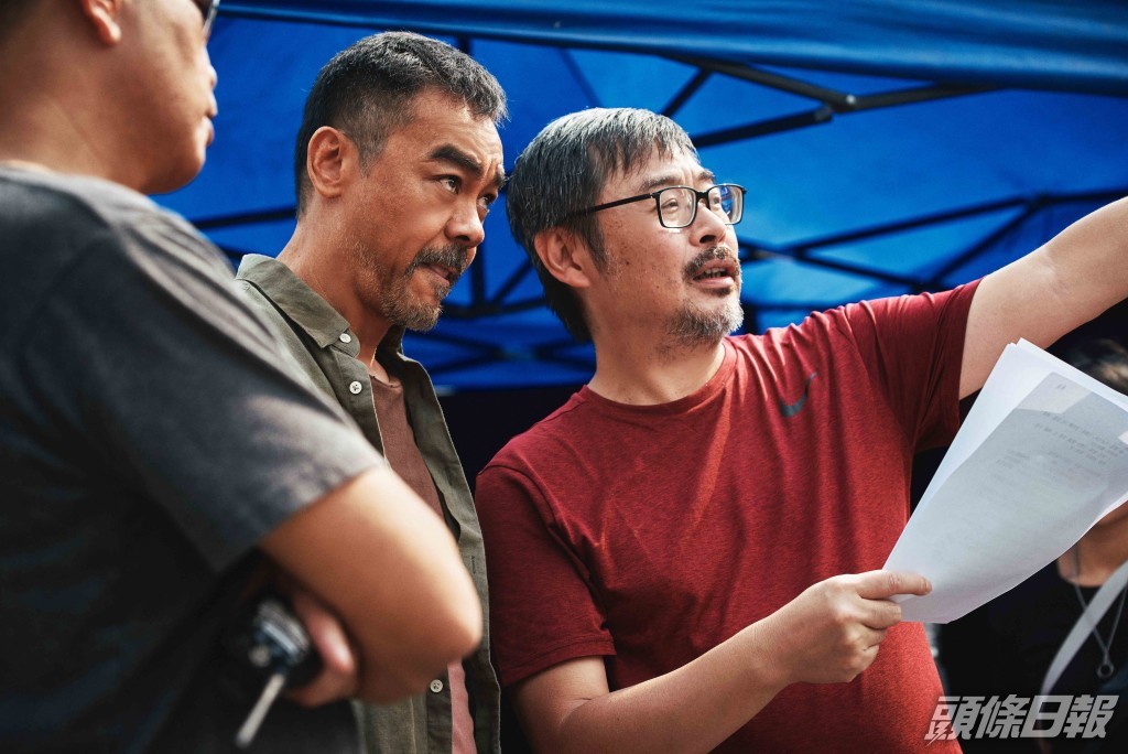 導演韋家輝（右）構思主角「神探」李俊時，劉青雲已是第一人選。