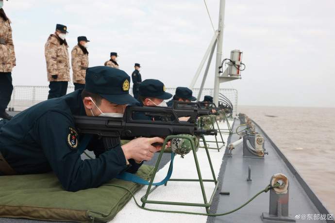 解放军2021年至2022年期间，频繁地在台海举行军演。资料图片