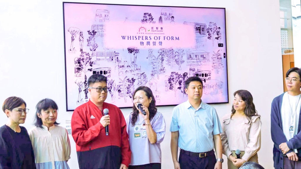 匡智會的作品以「物潤留聲」為題。林定國fb