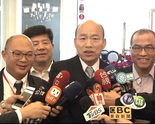 高雄市長韓國瑜結束訪澳門。網上圖片
