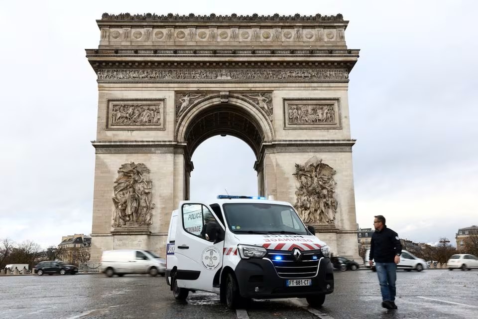 馬克龍強調巴黎奧運會最大挑戰是恐怖主義帶來的安保威脅。路透社