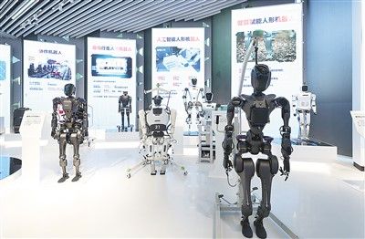 2023年11月29日在上海科技創新成果展上拍攝的機器人展品。 新華社