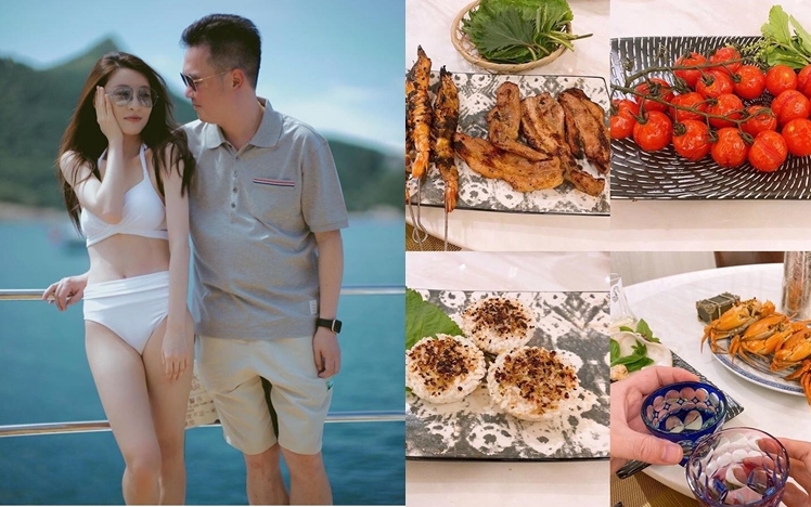 林夏薇貼出跟老公的合照同埋老公下廚嘅餸菜。
