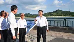 習近平日前在遼寧省錦州市考察。