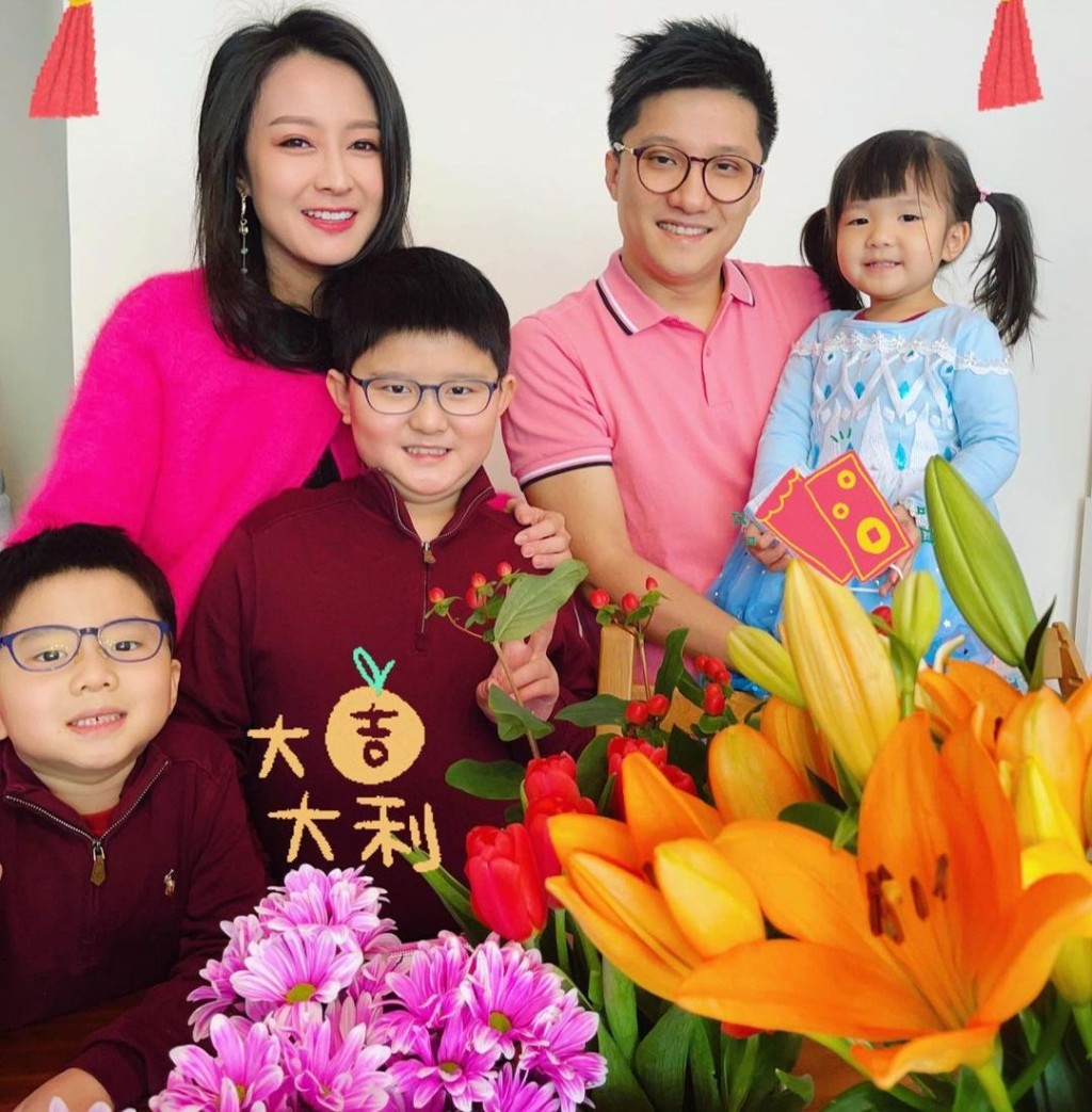 現年39歲的陳倩揚已是3位小朋友的媽咪。