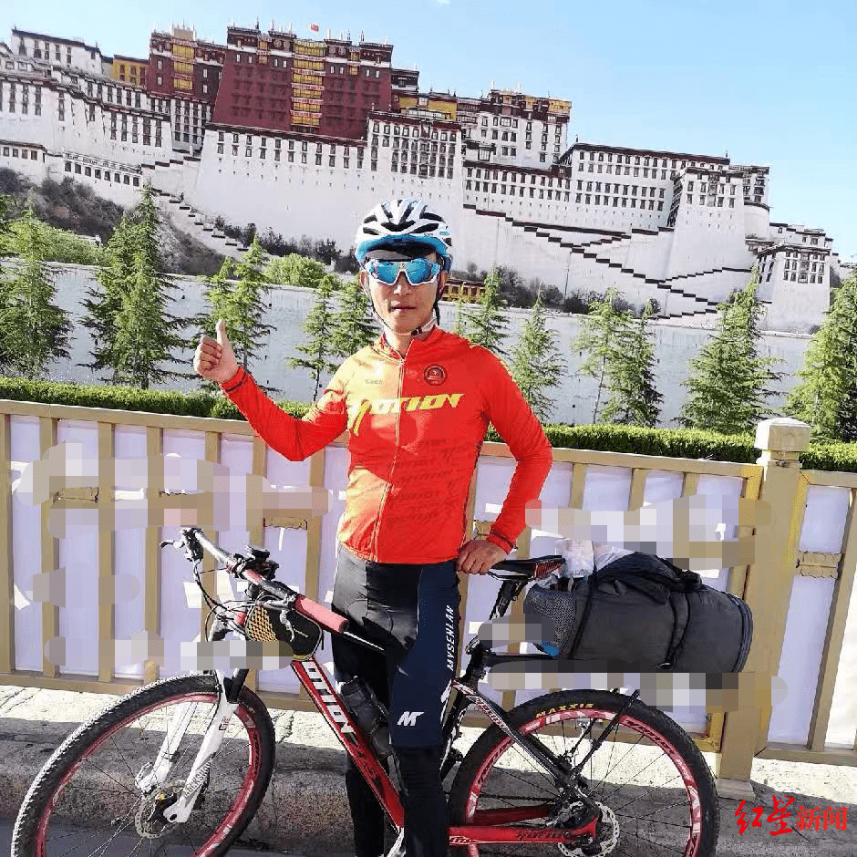 陳學斌喜歡各種挑戰，多次騎行入西藏。
