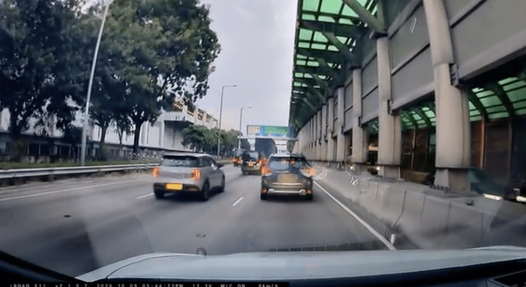 涉事凌志男司機公開其座駕的前、後車Cam片段，指當時是前方汽車突然煞車，自己亦幾乎未能停下。