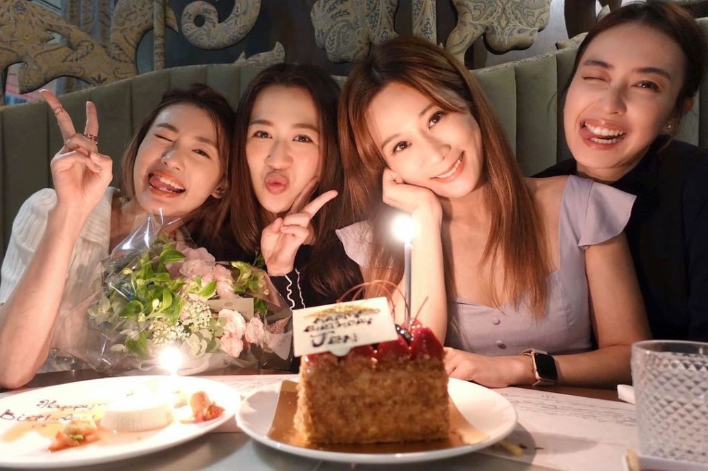 岑杏賢日前出關與好友慶祝生日。