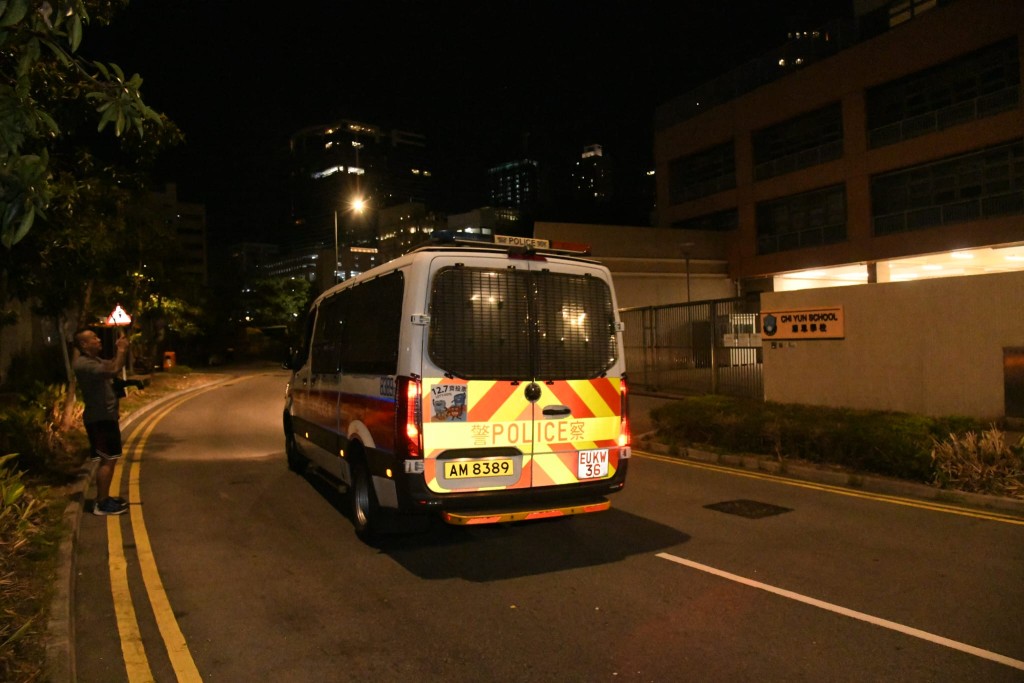 警車到場。蔡楚輝攝