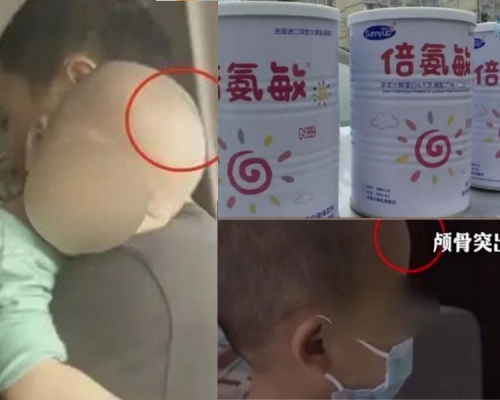 湖南當局徹查大頭娃娃「假奶粉」事件。(網圖)