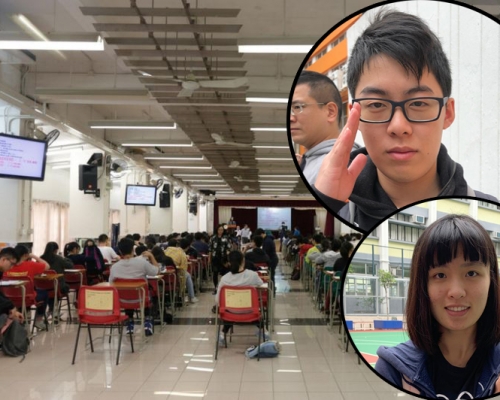 張同學(上小圖)認為,白話文比較難,因之前沒有閱讀過錢鍾書和魯迅的文;黃同學(下小圖)認為,是閱讀卷難度中等。