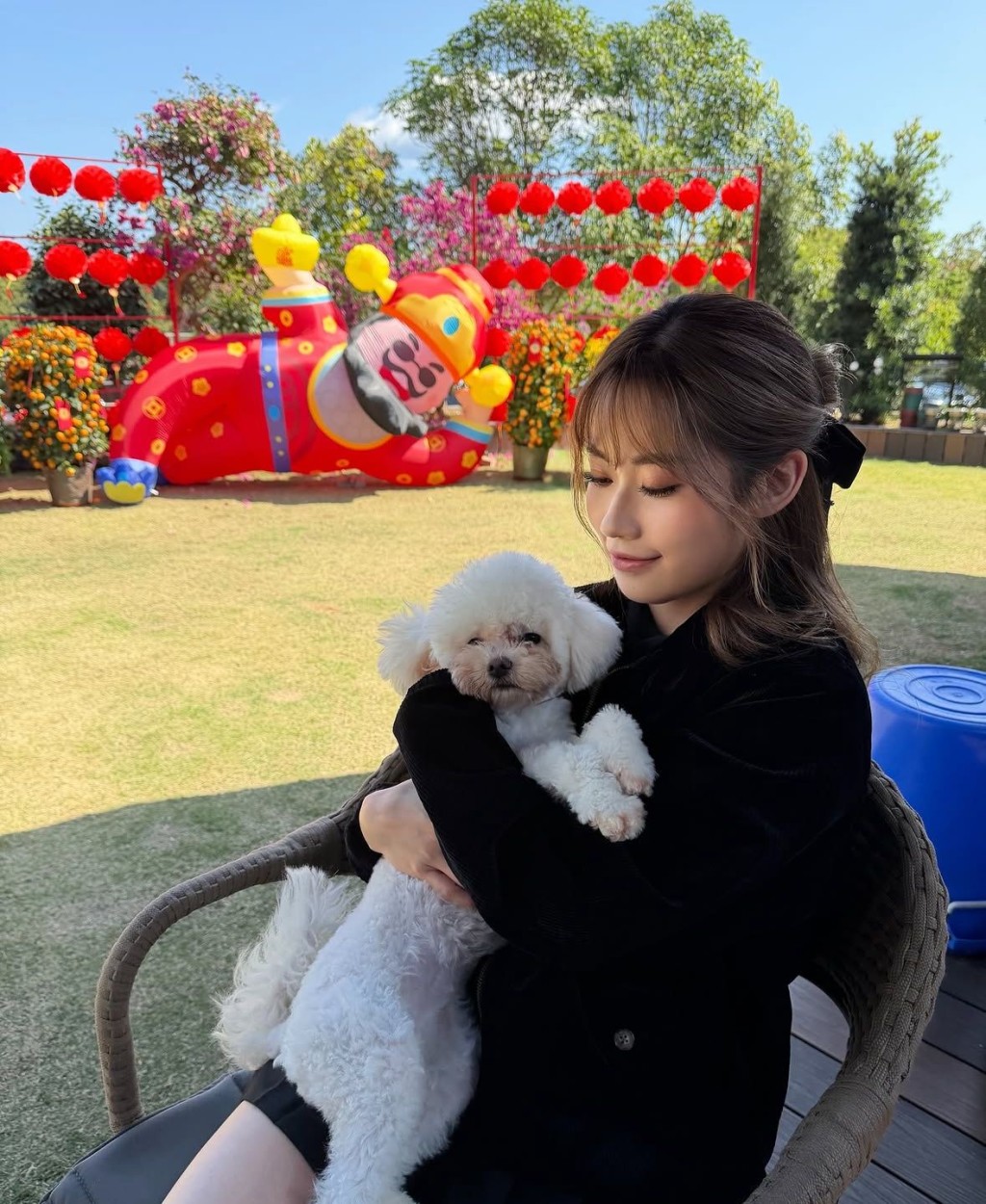 波波平日好喜歡帶愛犬四圍去。