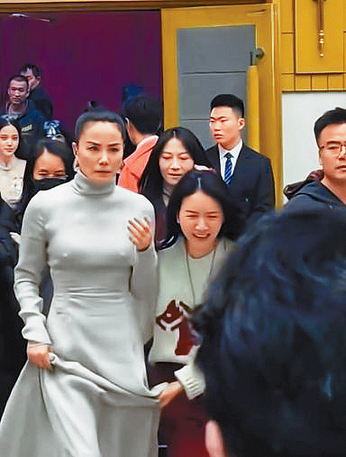 王菲在春晚後台的表現引來網民熱議。