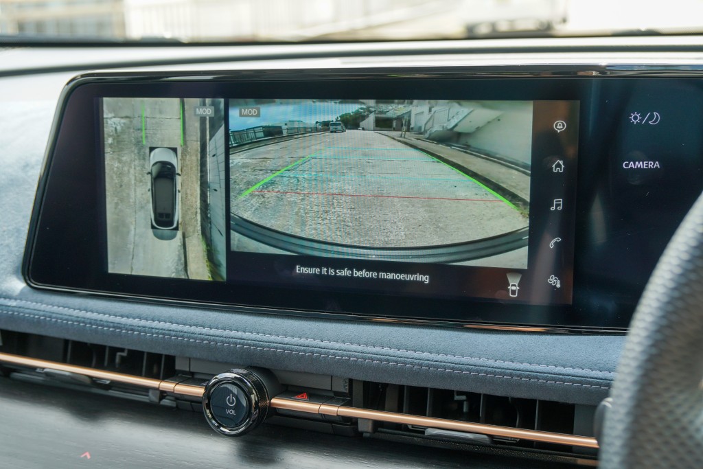 純電動SUV日產Nissan ARIYA本地試駕：最新Nissan Intelligent Mobility智行安全科技包括環視顯像系統(IAVM)及動態探測系統(MOD)。