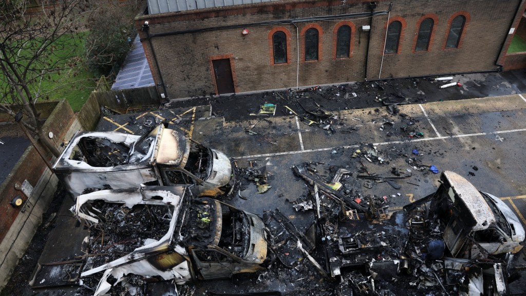 倫敦猶太社區4輛Hatzola救護車遭縱火。 路透社