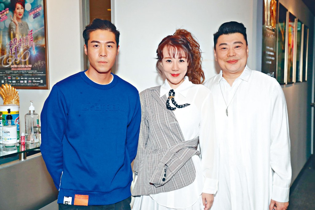 張子丰、康華、祥仔齊出席節目錄影。