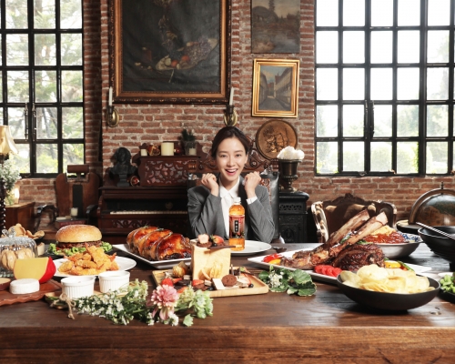 宋智孝来港拍广告，为一款饮品代言。