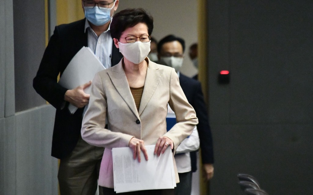 特首林鄭月娥。資料圖片