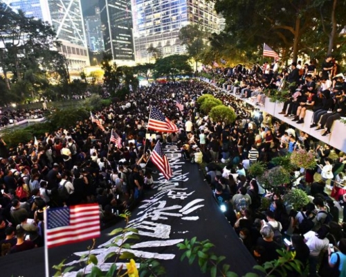 美國國會參議院通過「香港人權與民主法案」,國務院港澳辦表示強烈抗議和譴責。資料圖片