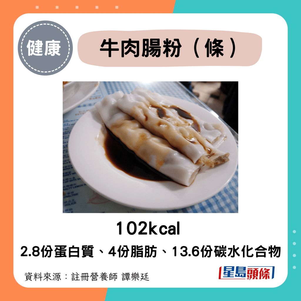 牛肉腸粉（條）102kcal