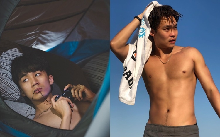 吳肇軒稱要向胡子彤學習，早日成為露體魔人。