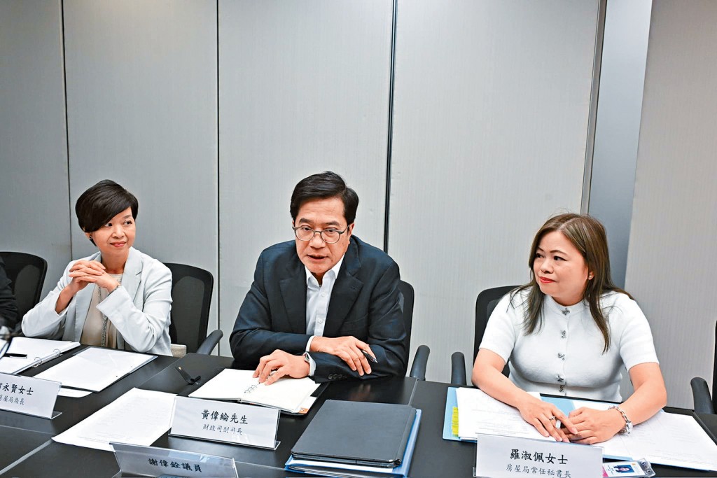 黃偉綸、何永賢與羅淑佩等,與工聯會及G19立法會議員會面,就解決劏房問題作溝通交流。