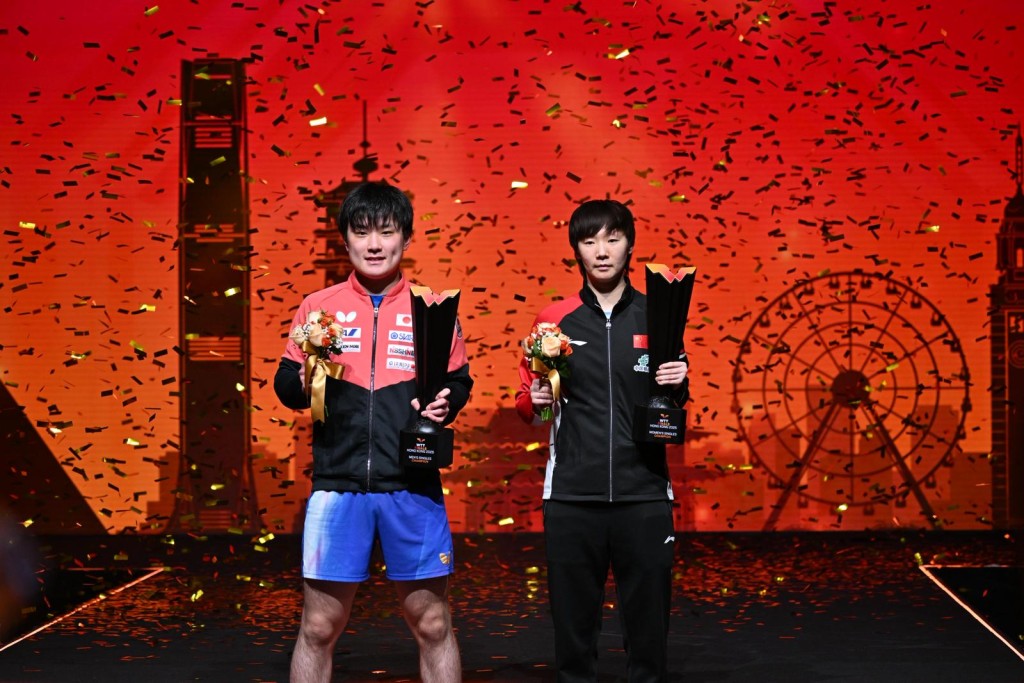 上届男单女单分别由张本智和和王曼昱夺得。星岛图片