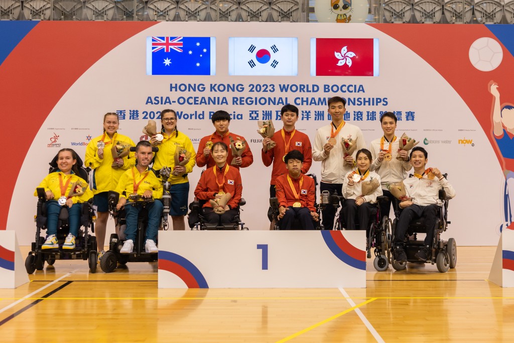 謝德樺和何宛淇奪得混合BC3級雙人賽銅牌。