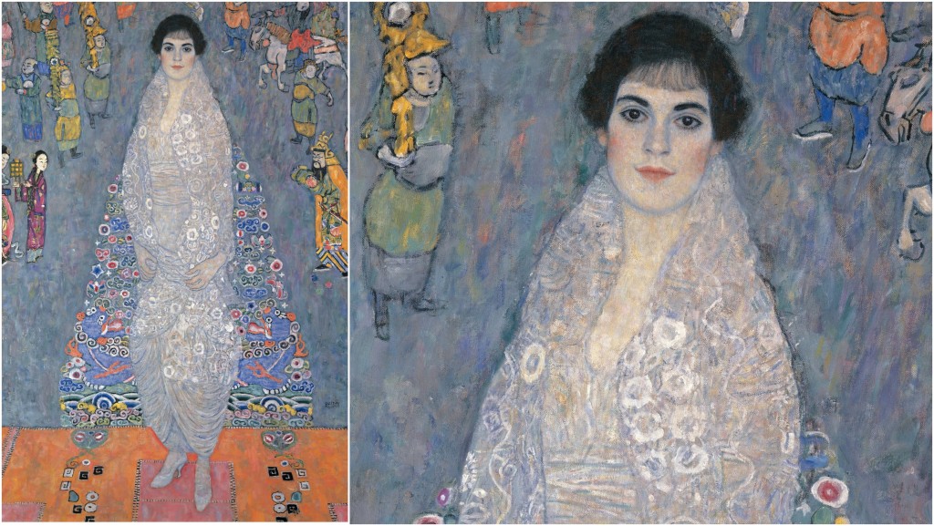克林姆（Gustav Klimt）于1914年至1916年间创作的《伊莉莎白·莱德勒肖像》。 美联社