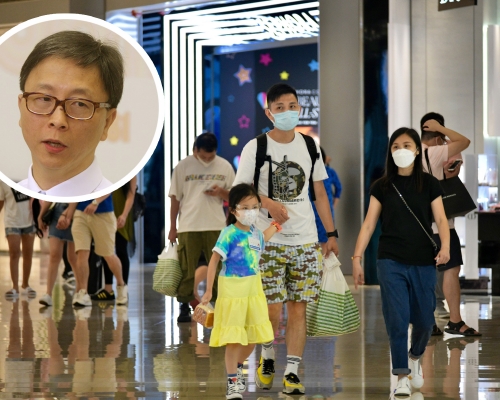 何栢良(小圖)呼籲市民盡個人責任,保持社交距離和戴口罩。 資料圖片