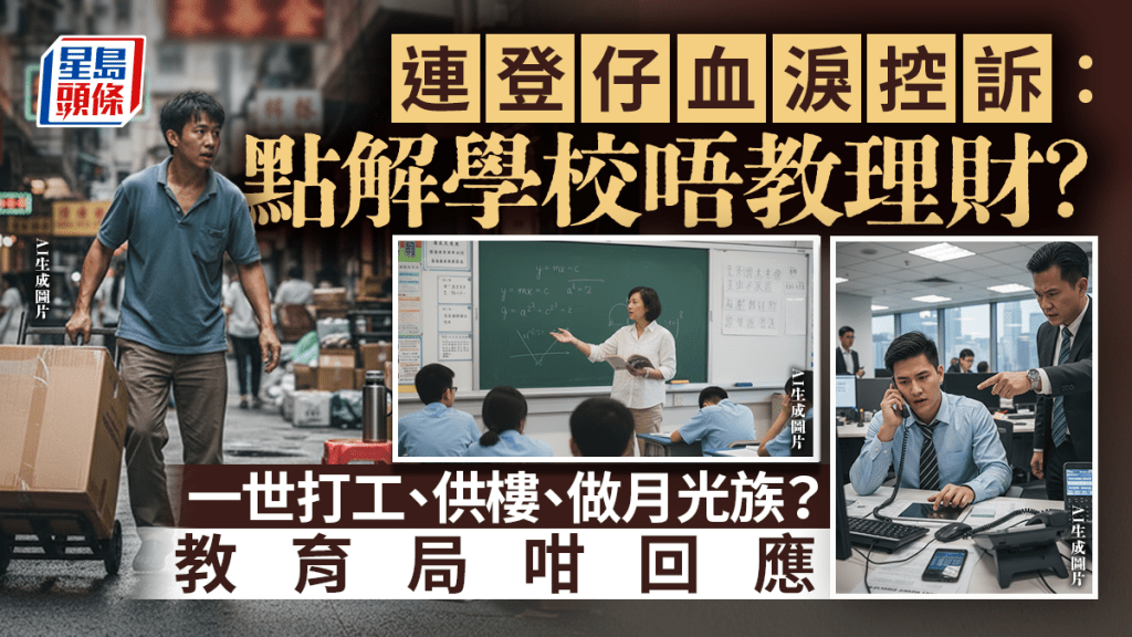 連登仔血淚控訴：點解學校唔教理財？一世打工、供樓、做月光族？教育局咁回應｜Juicy叮
