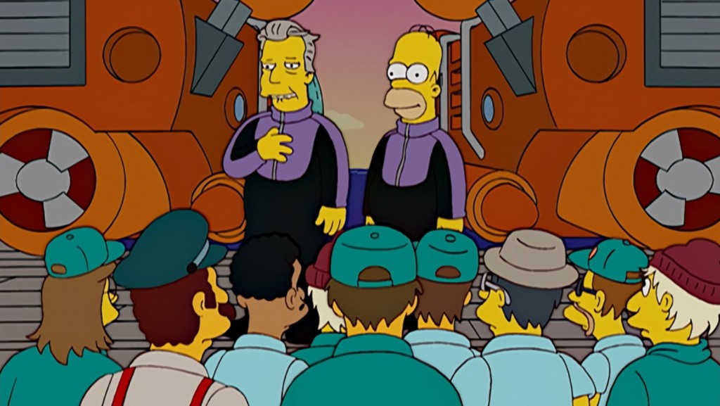 主角荷瑪（Homer）與誤以為是自己生父的Mason各自坐潛艇一同到海底。