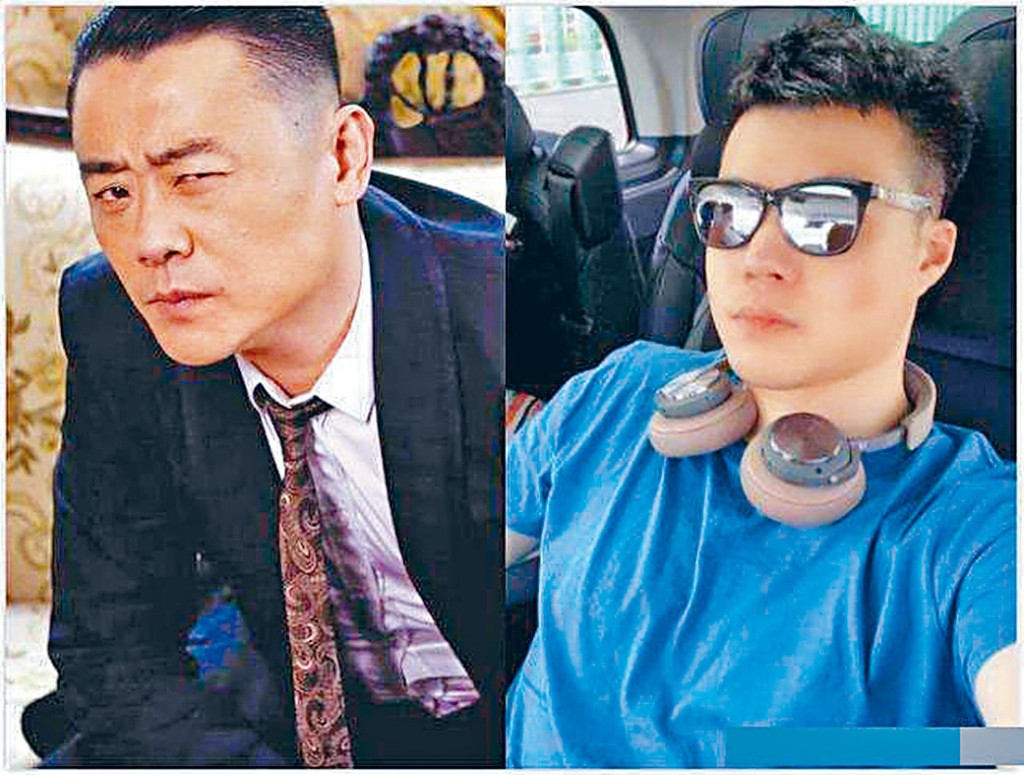 黃毅清（右）謠傳周立波（左）有「保護傘」，而被上海警方拘留。