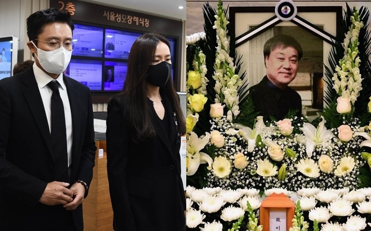 李秉憲及孫藝珍哀傷到場送別李椿淵。