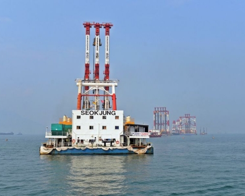 機管局指,在關鍵及非關鍵填海區域的滯後時間均已控制至6個星期。資料圖片