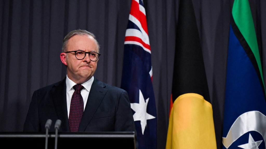 澳洲總理阿爾巴尼斯就「原住民之聲」公投結果發表回應。 路透社