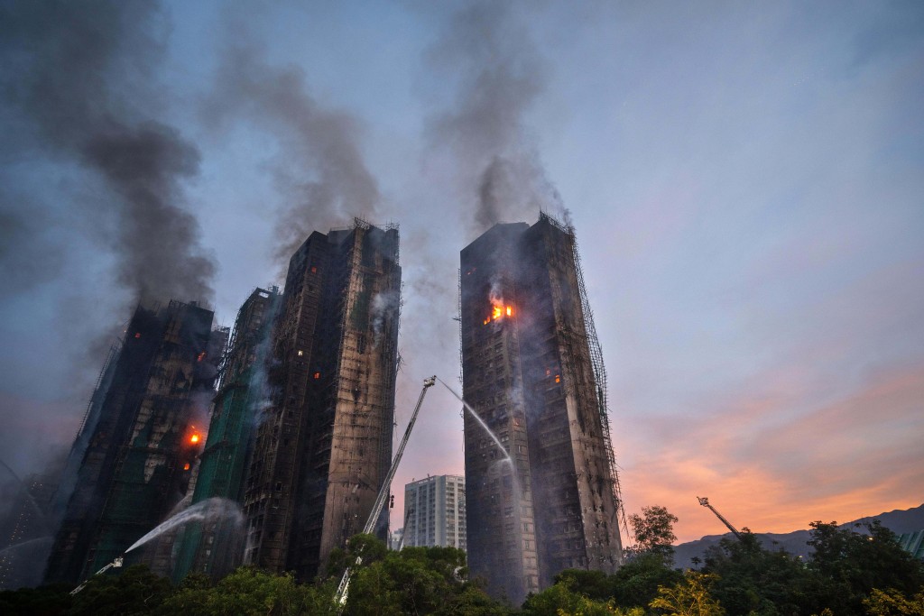 宏福苑大火發生在上月26日。資料圖片 宏福苑大火發生在上月26日。資料圖片